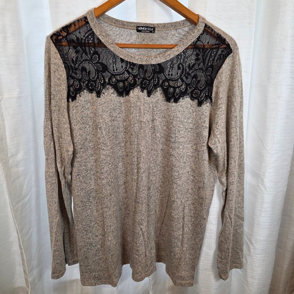 Heimish USA Women's Long-sleeved Top Size Large